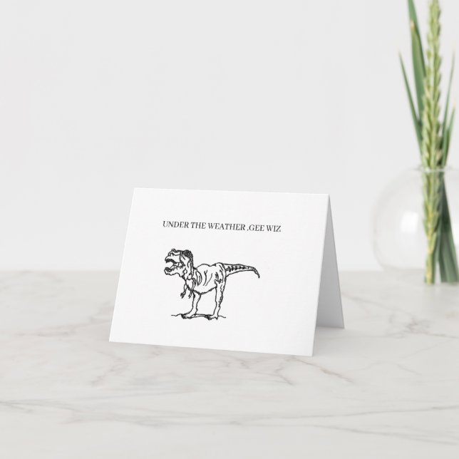 OBTENEZ UNE CARTE DE BIEN-ÊTRE : DINOSAUR (Devant)