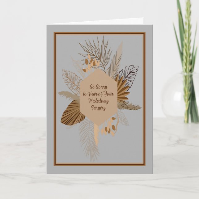 Obtenez une carte de bien pour la chirurgie mastec (Devant)