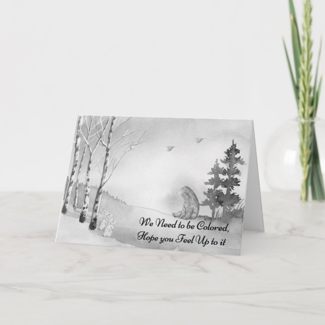 Obtenez une carte de coloriage pour enfant. (Devant)