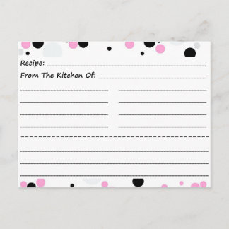 Obtenir des cartes de recette vierges