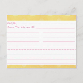 Obtenir des cartes de recette vierges
