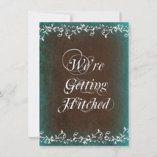 Obtenir des invitations de mariage Brown Aqua