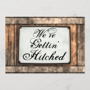 Obtenir des invitations de mariage rustique en boi