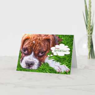 Obtenir la carte Boxer Puppy Peinture