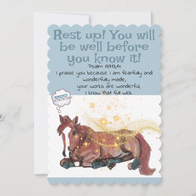 obtenir la carte de puits, cheval, écritures (Devant)