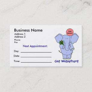 Obtenir la carte de rendez-vous Wellephant