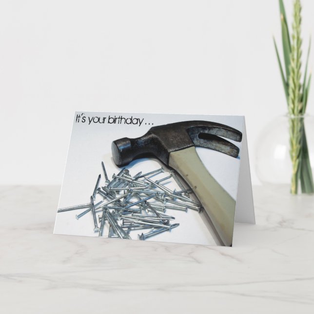 Obtenir une carte d'anniversaire Hammered (Devant)