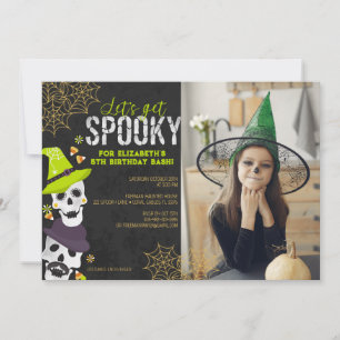 Obtenons Éffrayant photo Halloween Invitation