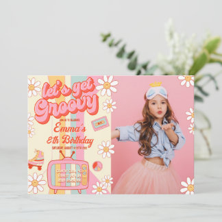 Obtenons Super Anniversaire Photo Invitation