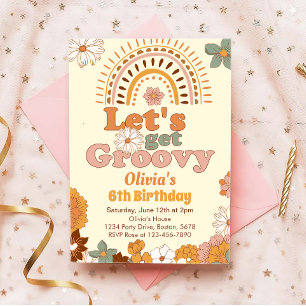 Obtenons Super Rainbow Invitation d'anniversaire