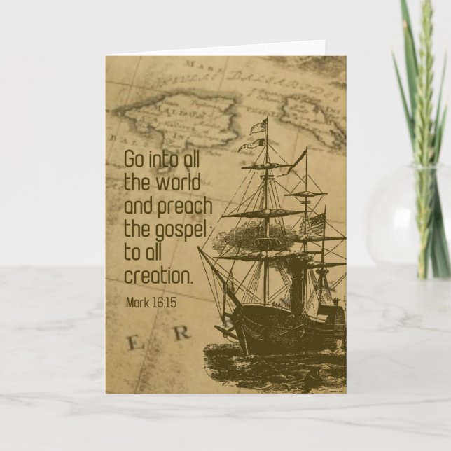 Obtention du diplôme chrétienne de carte d'église (Devant)