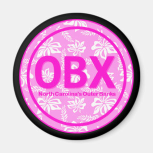 OBX Banques externes NC Aimant à fleur rose