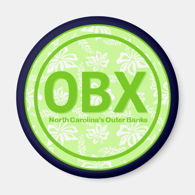 OBX Banques externes NC Aimant à fleurs vertes (Devant)