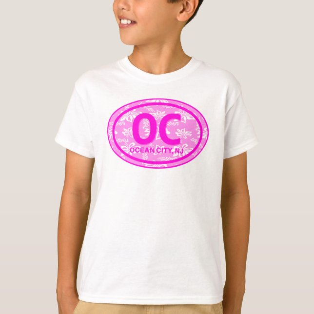 OC Ocean City NJ Rose Floral Beach Sweat - shirt à (Devant)