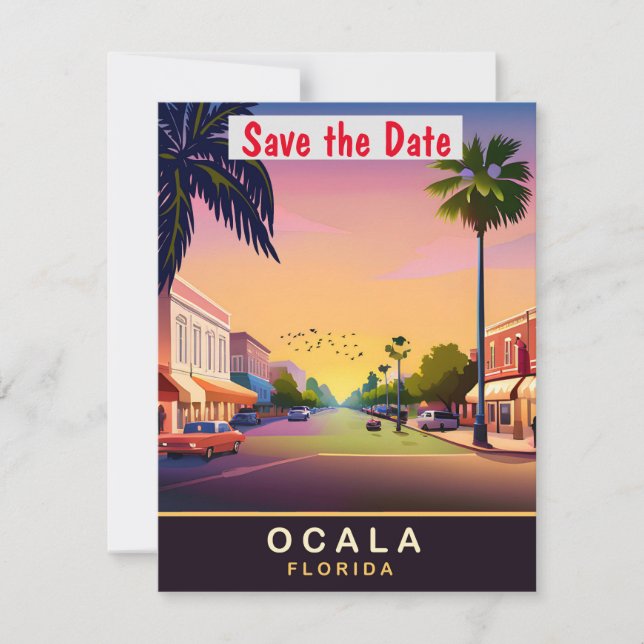 Ocala, Floride, Carte postale de voyage, (Devant)