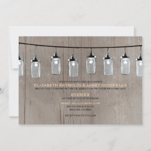 Occidental String Lights Wedding Invitations
