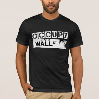 Occupez le T-shirt de Wall Street - noir
