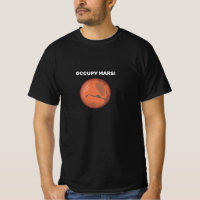 Occupy Mars imprimé sur T-shirt