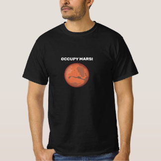 Occupy Mars imprimé sur T-shirt