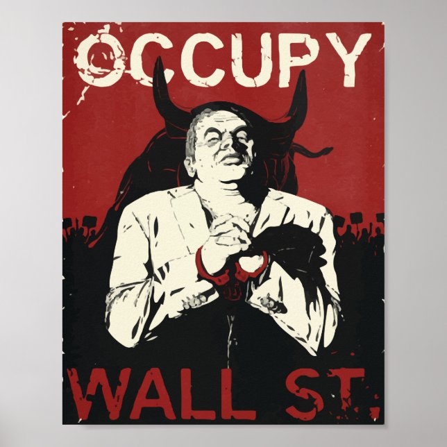 Occupy Wallstreet Print, Value Poster Paper (Devant)