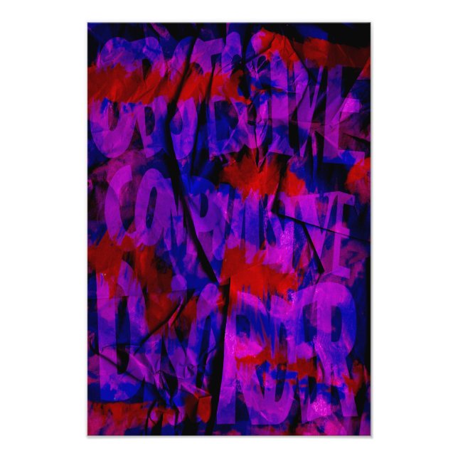 OCD Awareness, Colour Theory Poster (Textured)  (Devant)
