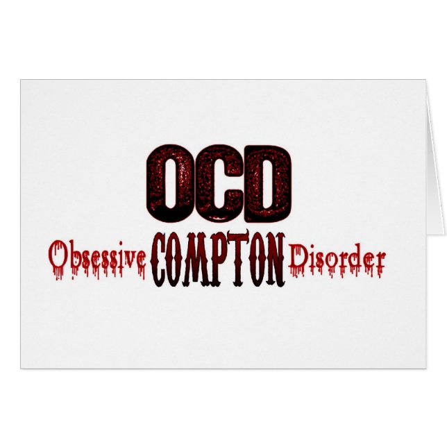 OCD- désordre obsédant de Compton (Devant horizontal)