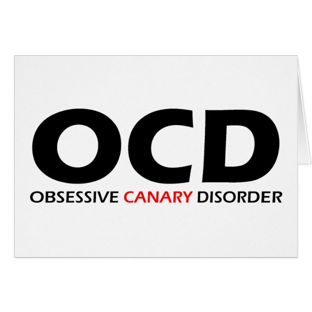 OCD - Trouble canarien obsessionnel (Devant horizontal)