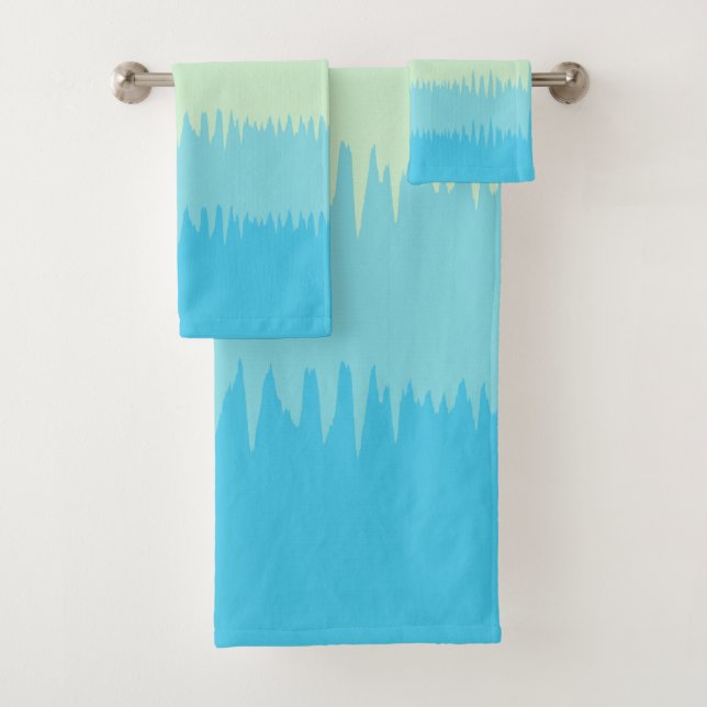 Océan Aqua Blue Jade Beige Brown crème (En situation)