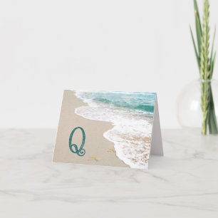 Ocean Beach Avec Lettre Monogramme Q