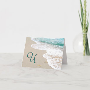 Ocean Beach Avec Lettre Monogramme U