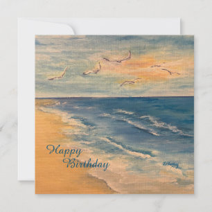 Ocean Beach Breeze Flat Carte de remerciements