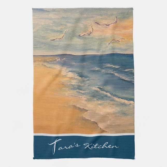 Ocean Beach Breeze Serviettes de cuisine (Vertical)
