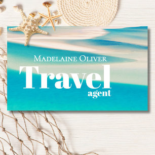 Ocean Beach Travel Agent Code QR Carte de visite