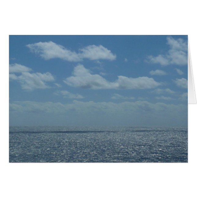 Océan bleu de la mer des Caraïbes (Devant horizontal)