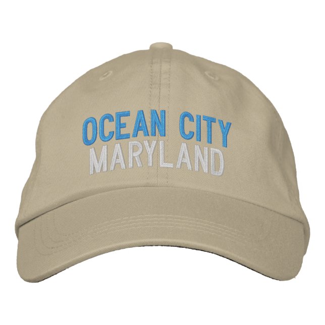 OCEAN CITY MARYLAND BASEBALL BROIDEE CASQUETTE (Devant)
