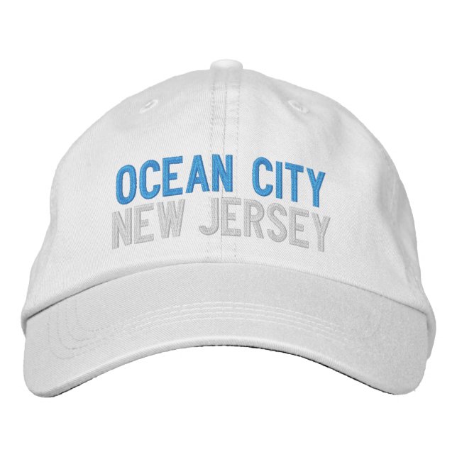 OCEAN CITY NEW JERSEY CASQUETTE BASEBALL EMBROISÉ (Devant)