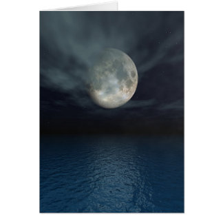 Océan clair de lune - carte