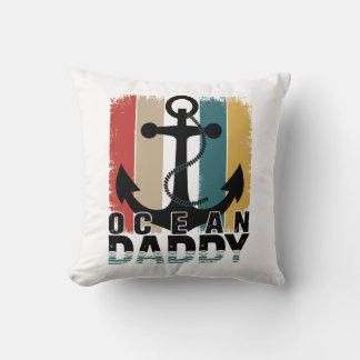 Ocean Daddy | Coussin décoratif nautique pour plag