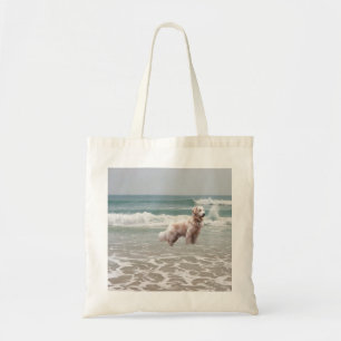 Océan de golden retriever dans le sac fourre-tout