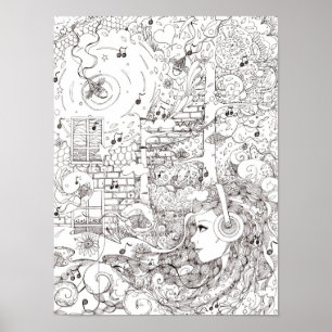 Ocean dip - poster print