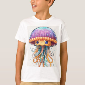 "Ocean Glow : Jellyfish T-shirt Art"