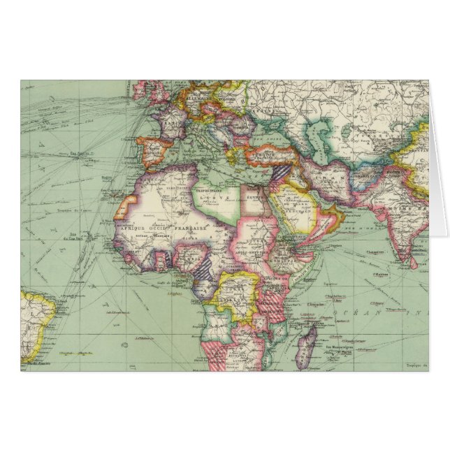 Océan Indien, océan Atlantique (Devant horizontal)