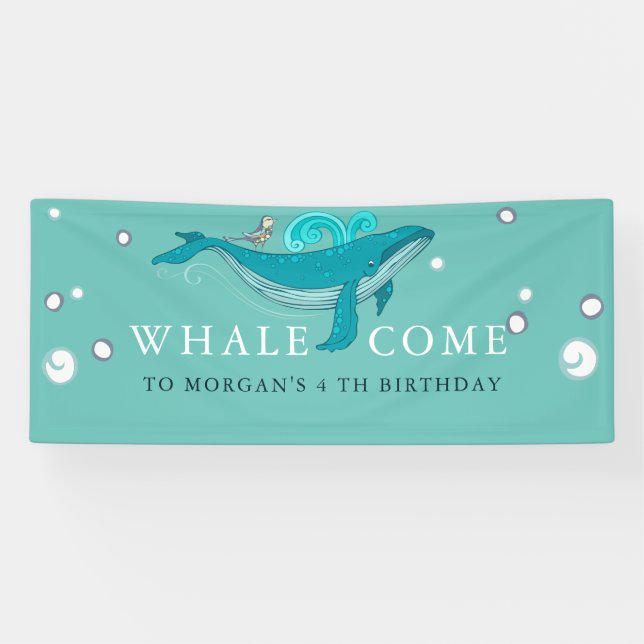 Ocean Life | Bannière d'anniversaire (Horizontal)