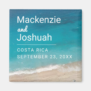Océan Magnet Beach Wedding Favor Keepsaké