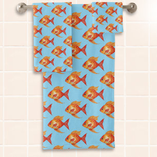Océan Moderne Vie Mer Cute Poisson Orange Motif