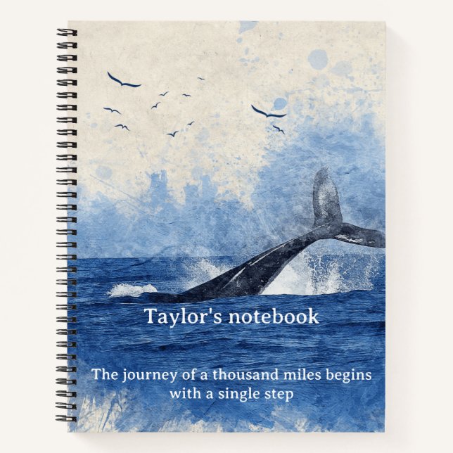 Ocean Notebook – Sea-Inspired Journal for Notes  (Devant)