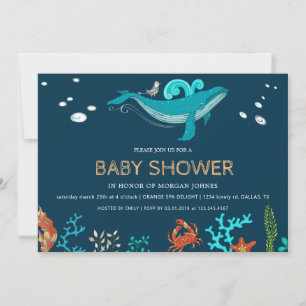 Ocean Party   Invitation Baby shower