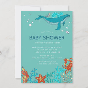 Ocean Party   Invitation Baby shower