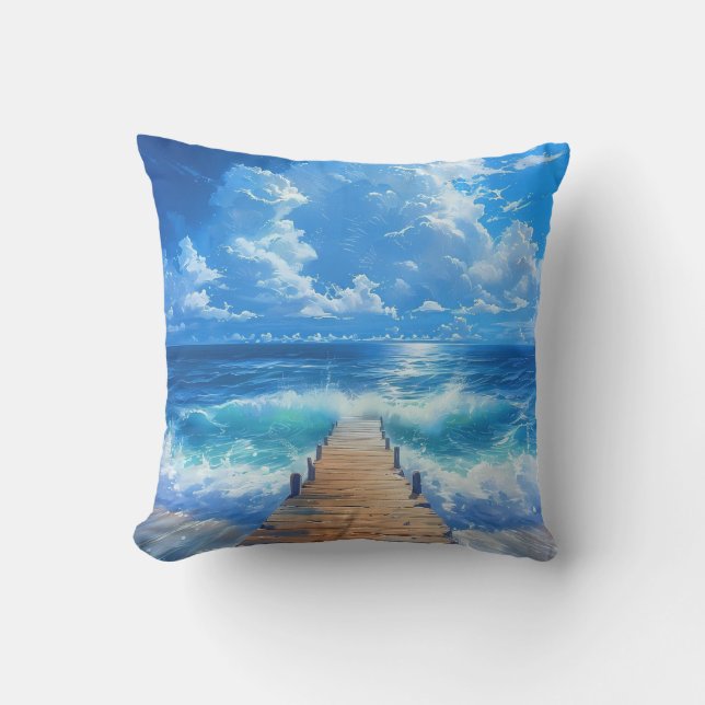 Ocean Pier et Sky Outdoor Coussin (Recto)