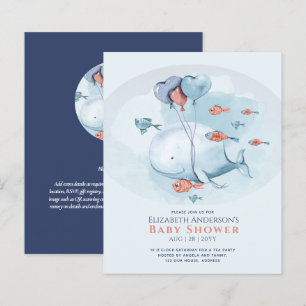 Ocean Sea Life BABY SHOWER Blue Whale